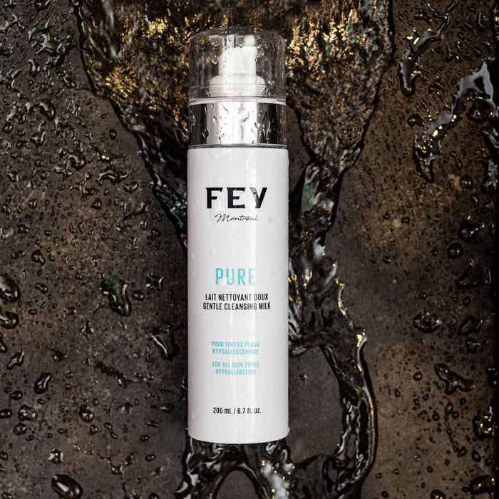 PURE Vegan & Natural Facial Cleansing Milk | FEY Cosmetics | PURE nettoyant doux pour le visage naturel et vegan - lifestyle