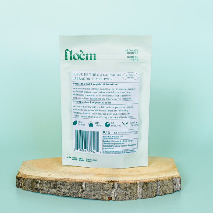 Arrière du sac de fleur de thé du Labrador.