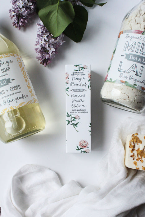 peony & olive leaf perfume oil