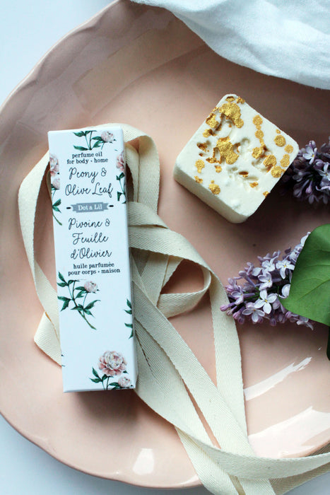 peony & olive leaf perfume oil