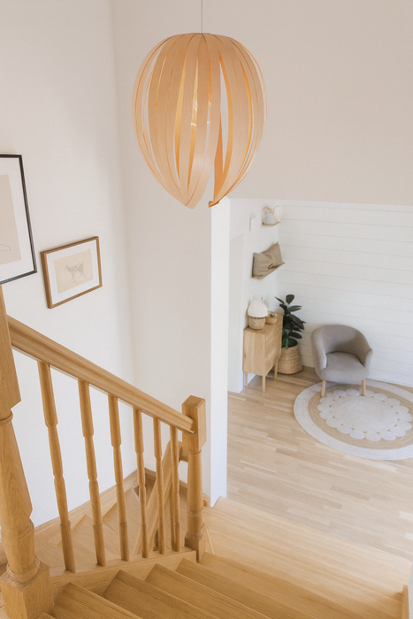 Lampe gladys grande / merisier blanc