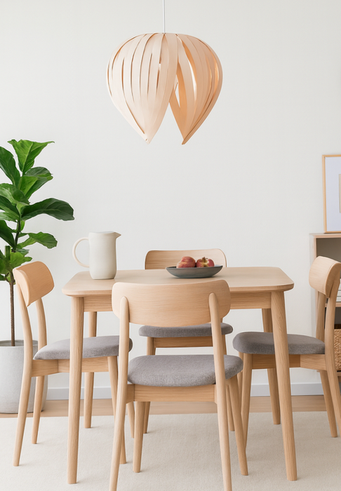 Lampe gladys moyenne / merisier blanc