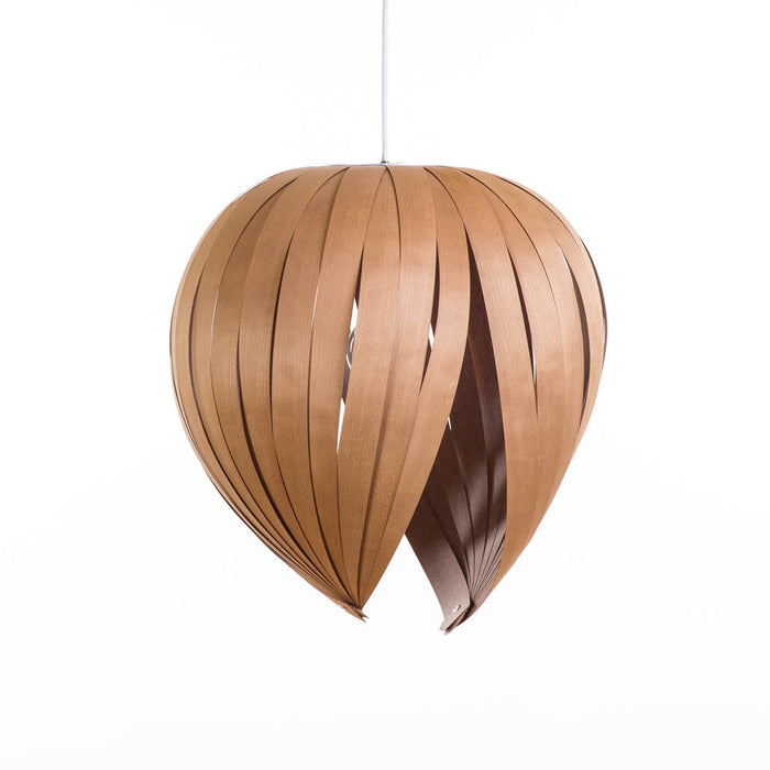 Lampe gladys medium / merisier rouge