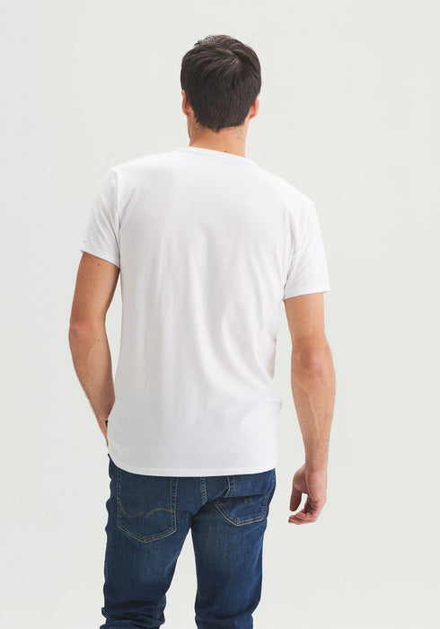Minimaliste - t-shirt pour homme blanc