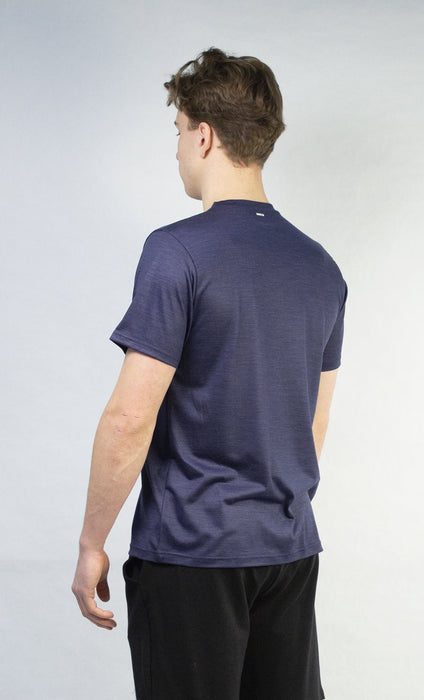 T-shirt mérinos homme bleu nuit ultra léger - shacky tree
