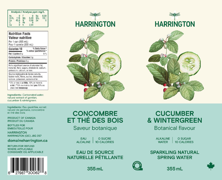 Cocktail sans alcool à saveur concombre & thé des bois