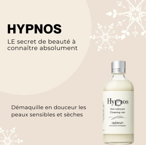 Soin hypnos nettoie et démaquille en douceur la peau.