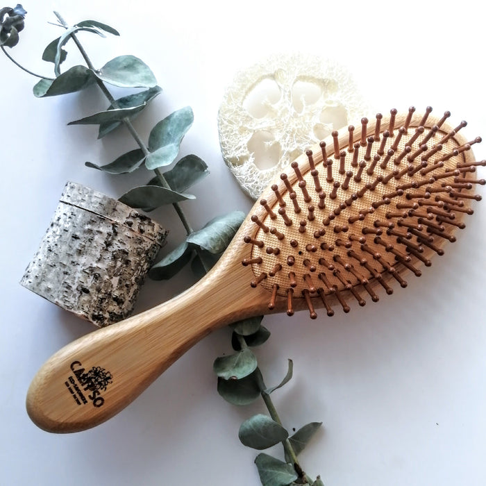 BROSSE À CHEVEUX EN BAMBOU - Ecofriendly Bamboo hairbrush - Calypso Éco-savonnerie