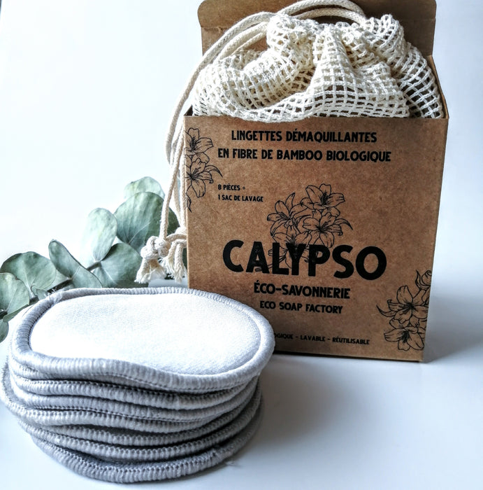 Lingettes démaquillantes en fibre de bambou - soft eye make up remover bamboo wipes