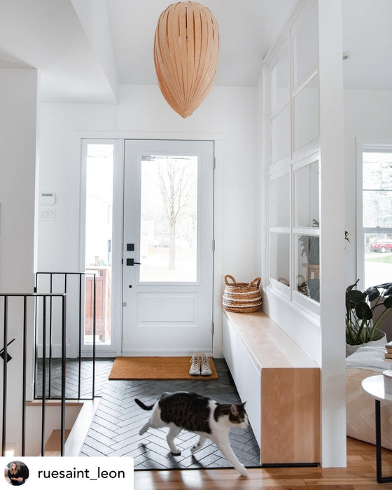 Lampe gladys grande / merisier blanc