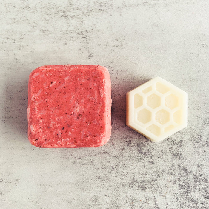 Duo Shampooing & Revitalisant ÉCLAT - Cheveux endommagés - Kimo Soaps