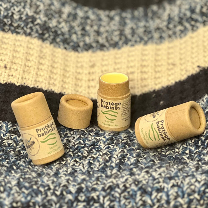 Protège-babines - baume à lèvres menthe, sapin baumier