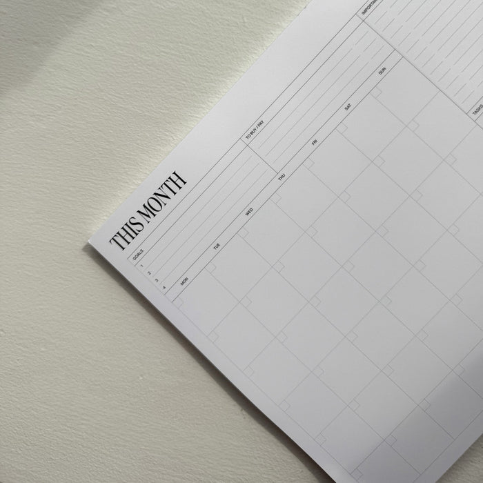 Le planificateur mensuel