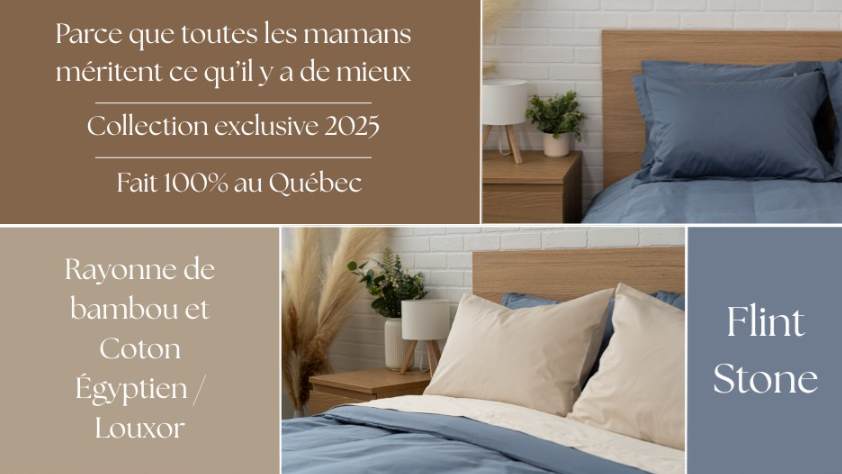 (fait au québec ) drap en rayonne de bambou / coton égyptien (gris sablé livraison juin 2025 )