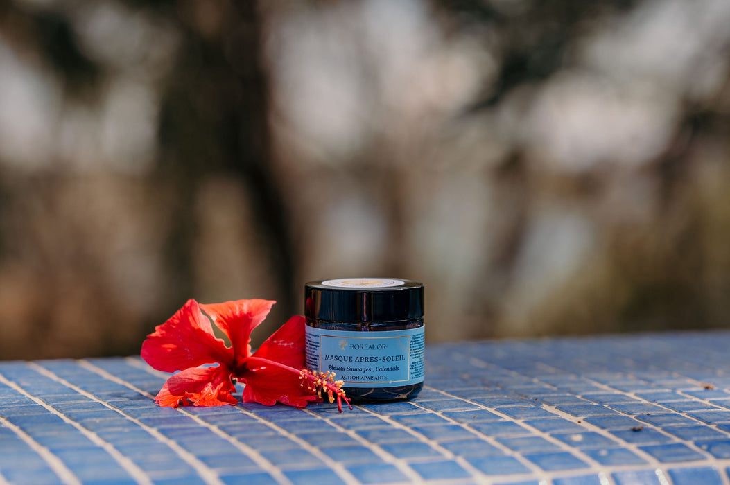 Masque bleuets sauvages et complexe marin