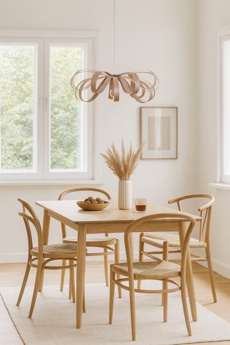 Lampe june / merisier rouge