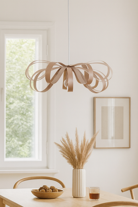 Lampe june / merisier rouge