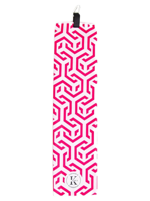 Serviettes de golf microfibre - élégant rose