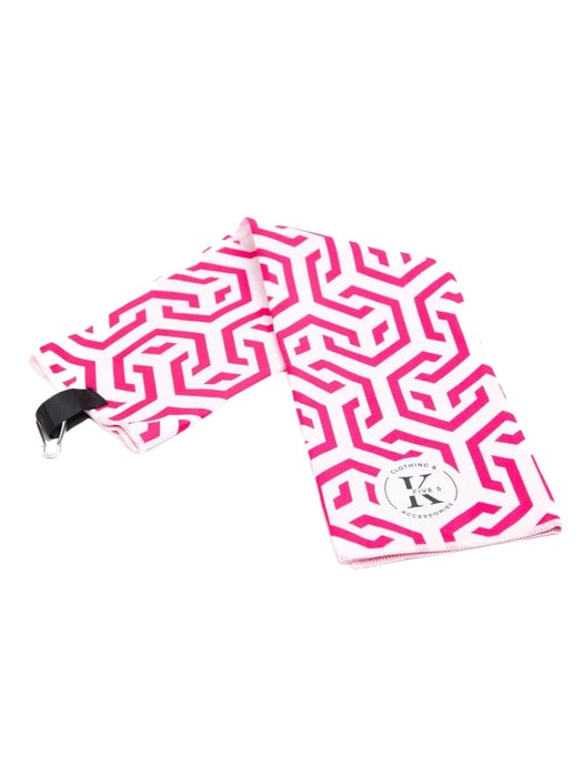 Serviettes de golf microfibre - élégant rose