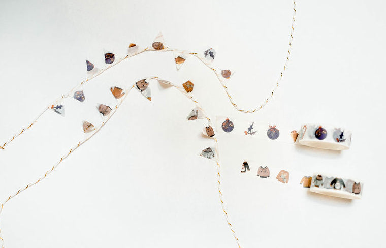 Washi tape - pulls de noël