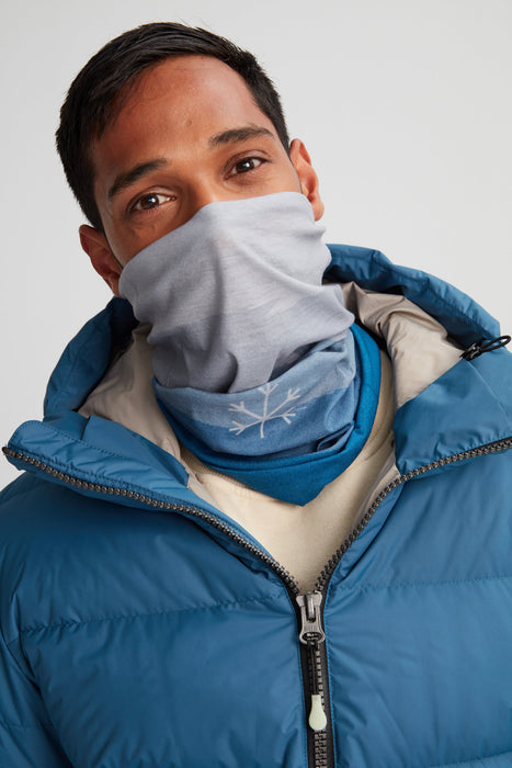 cache-cou unisexe multifonction bleu respirant polyester microfibre