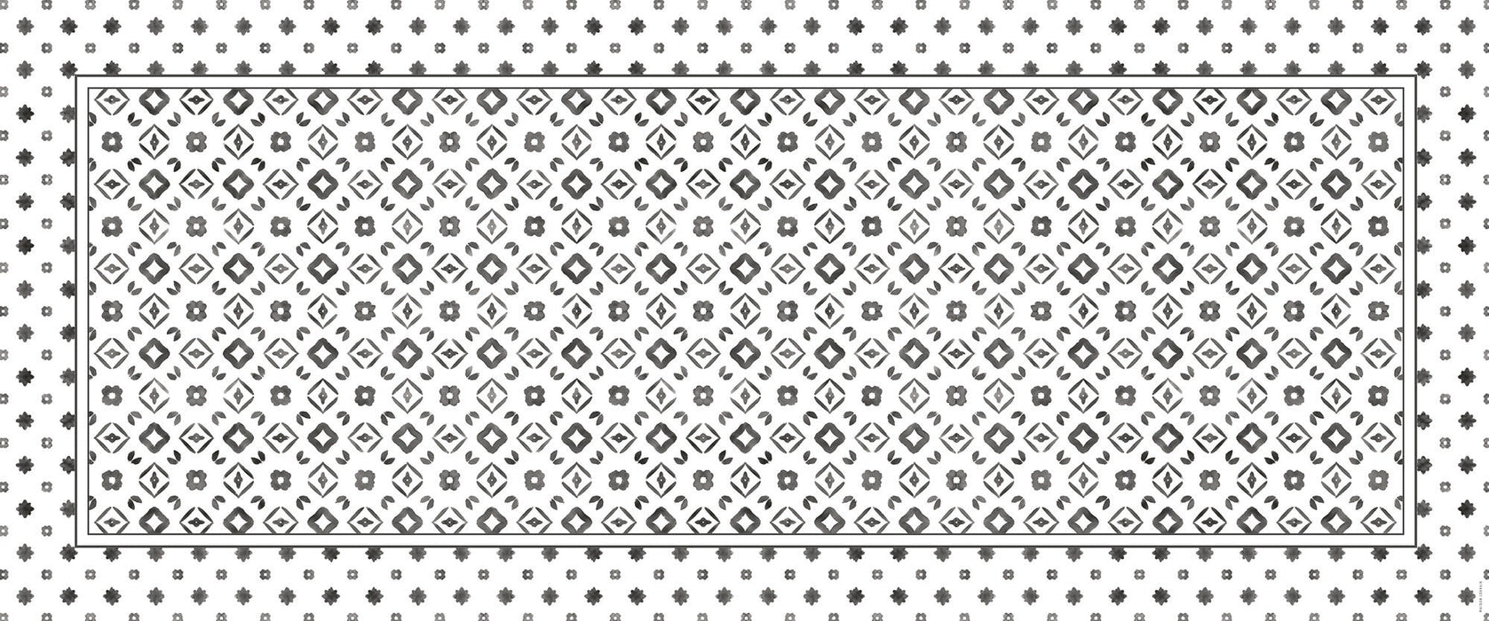 Tapis de vinyle runner monogramme - vinyl carpet runner monogram