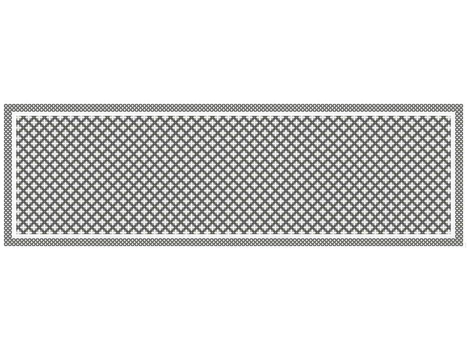 Tapis de vinyle runner petite fleur grey - vinyl carpet runner petite fleur grey