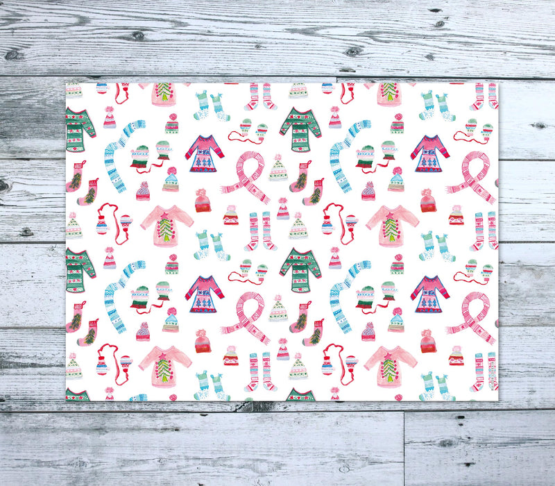 Napperon de vinyle - tricot&eacute; serr&eacute; / close knit - vinyl placemats