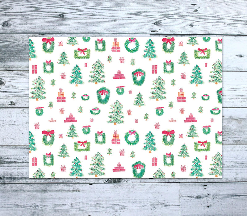 Napperon de vinyle - christmas in the city - vinyl placemats