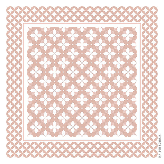 Sous-verres de vinyle (4) blush / vinyl coasters (4) - motif petite fleur blush