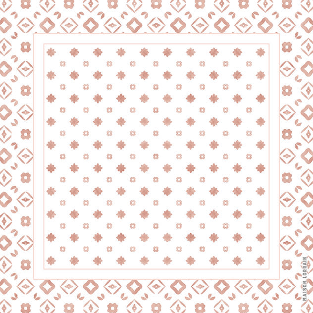 Sous-verres de vinyle (4) blush / vinyl coasters (4) - motif toile blush