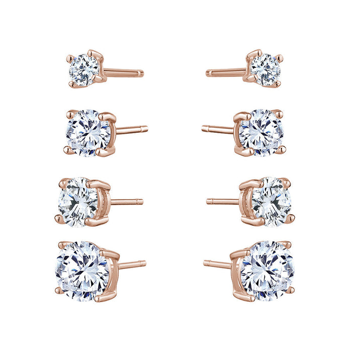 Boucles d'oreille clou - total 1,50 carat