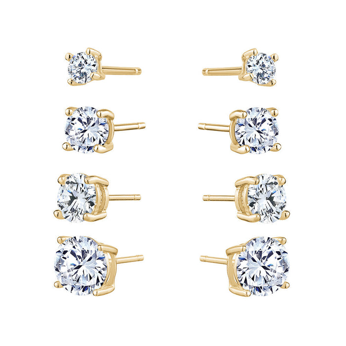 Boucles d'oreille clou - total 1 carat