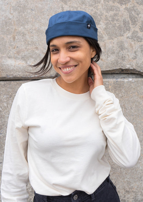 Miki marin - coton biologique - bleu denim