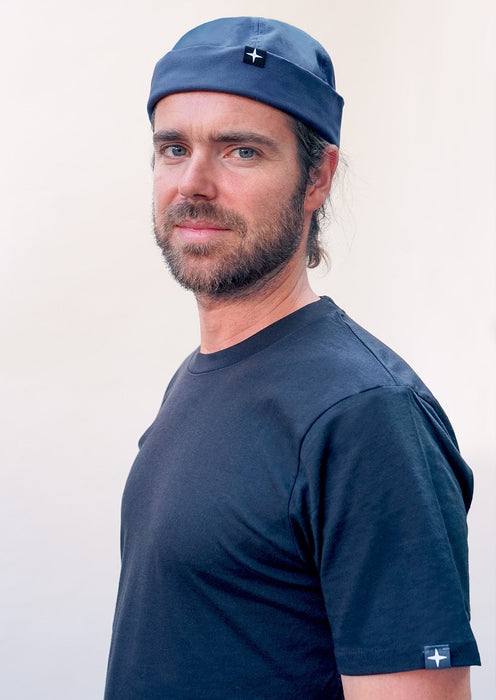 Miki marin - coton biologique - bleu denim