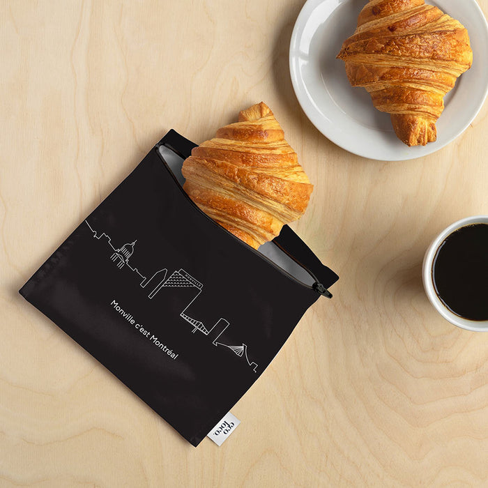 Sac à sandwich écologique réutilisable fait au québec à personnaliser