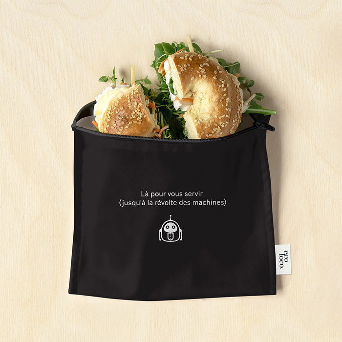 Sac à sandwich écologique réutilisable fait au québec à personnaliser