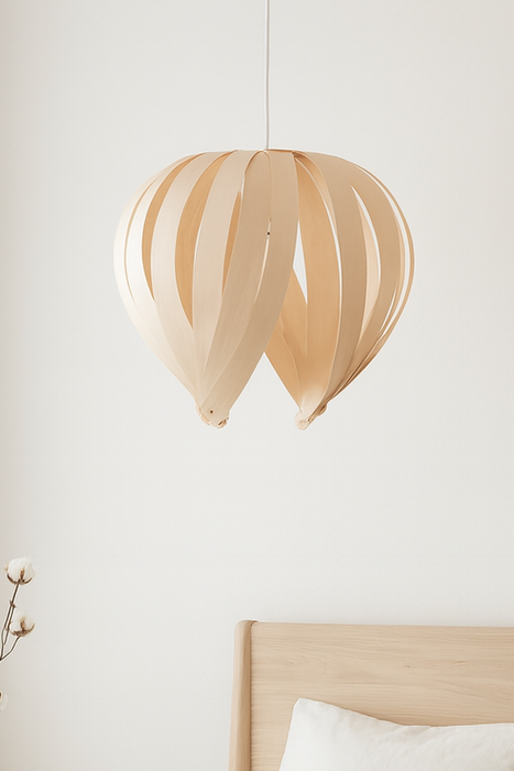 Lampe noisette #1 / merisier blanc