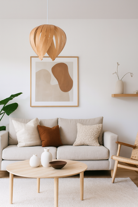 Lampe noisette #1 / chêne