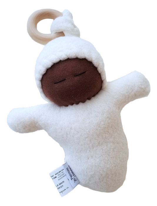 Bébé cocon avec anneau de dentition