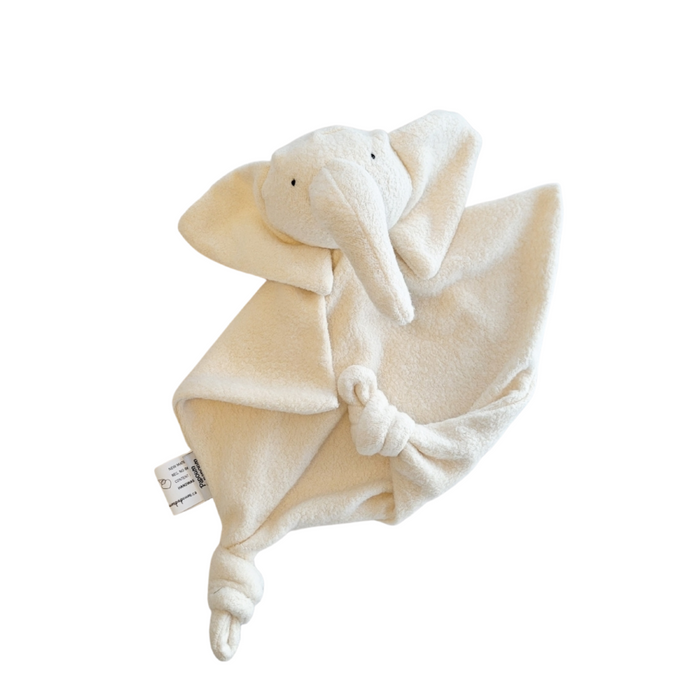 Doudou éléphant, coton biologique