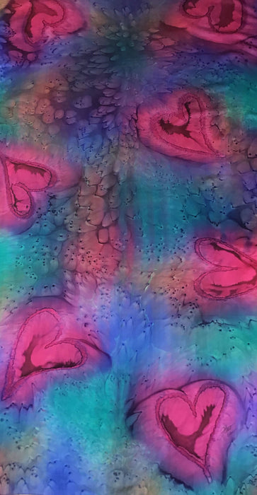 Paréo de soie coeur froid - Soierie Huo