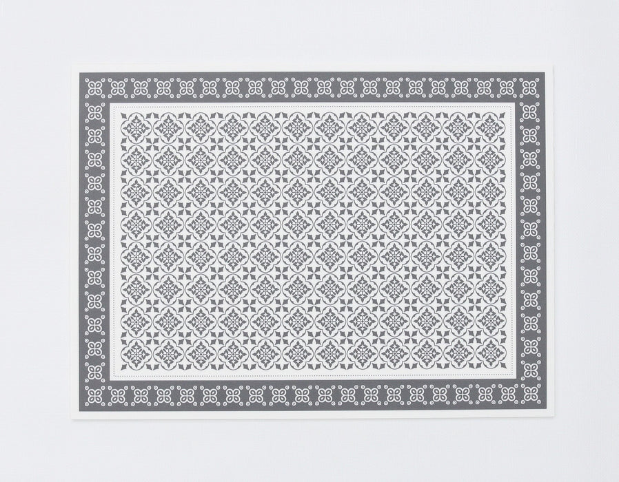 Napperon de vinyle - azulejos gris / azulejos grey