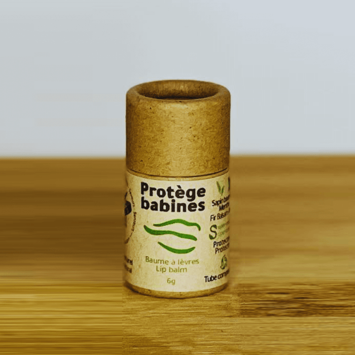 Protège-babines - baume à lèvres menthe, sapin baumier