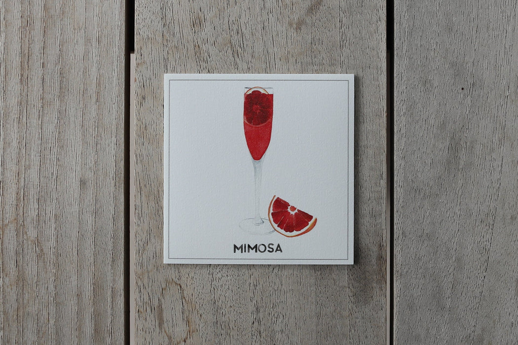 Collection spritz - sous-verres de vinyle (4) / vinyl coasters (4) - spritz mimosa