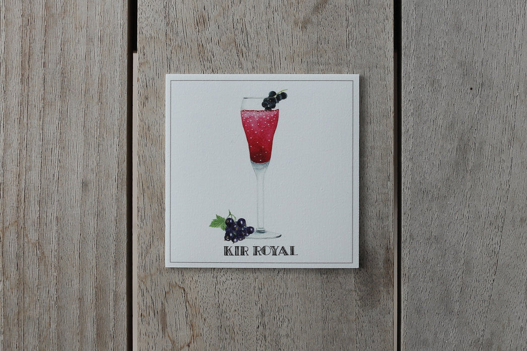 Collection spritz - sous-verres de vinyle (4) / vinyl coasters (4) - spritz kir royal