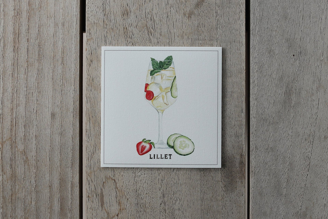 Collection spritz - sous-verres de vinyle (4) / vinyl coasters (4) - spritz lillet