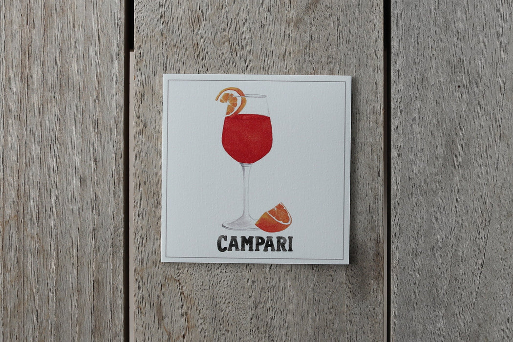 Collection spritz - sous-verres de vinyle (4) / vinyl coasters (4) - spritz campari