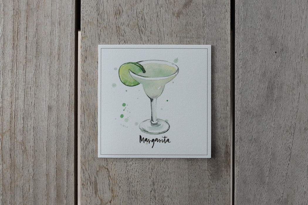 Collection cocktail - sous-verres de vinyle (4) / vinyl coasters (4) - cocktail margarita