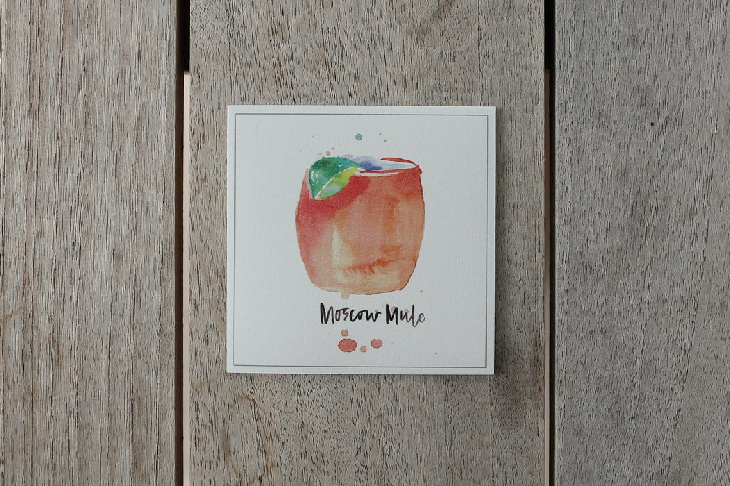 Collection cocktail - sous-verres de vinyle (4) / vinyl coasters (4) - cocktail moscow mule